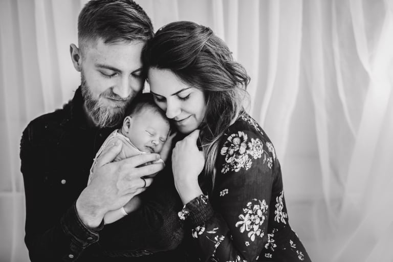 Újszülött fotózás- Rozi baba